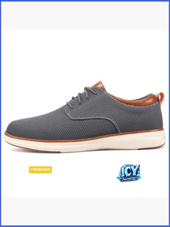 Wide Casual Dress Oxfords Business Shoes Mesh Breathable Comfortable Walking
